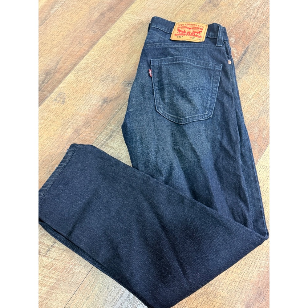 Levis 511 Slim Fit Jeans Mens 30x32 Dark Wash Indigo Denim Pants 04511-1472
